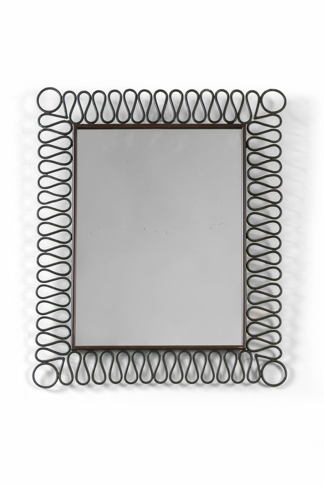 1940s Italian Wrought Iron Mirror