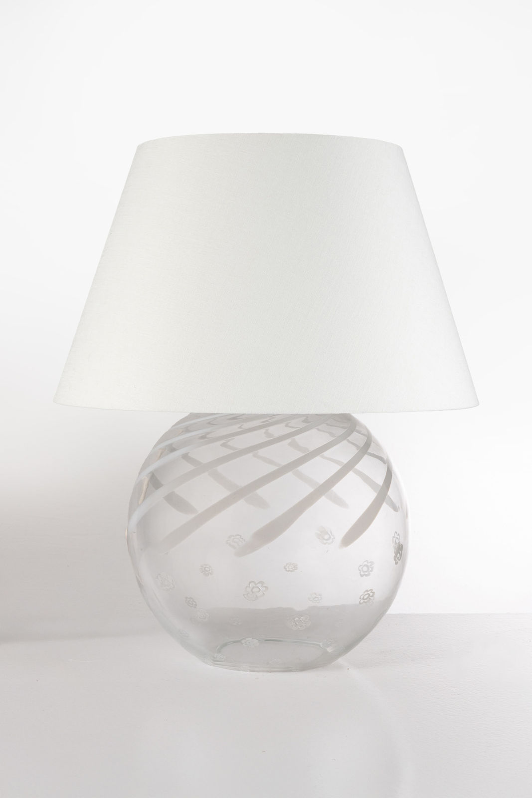 1970s Italian Murano Glass Globe Lamp