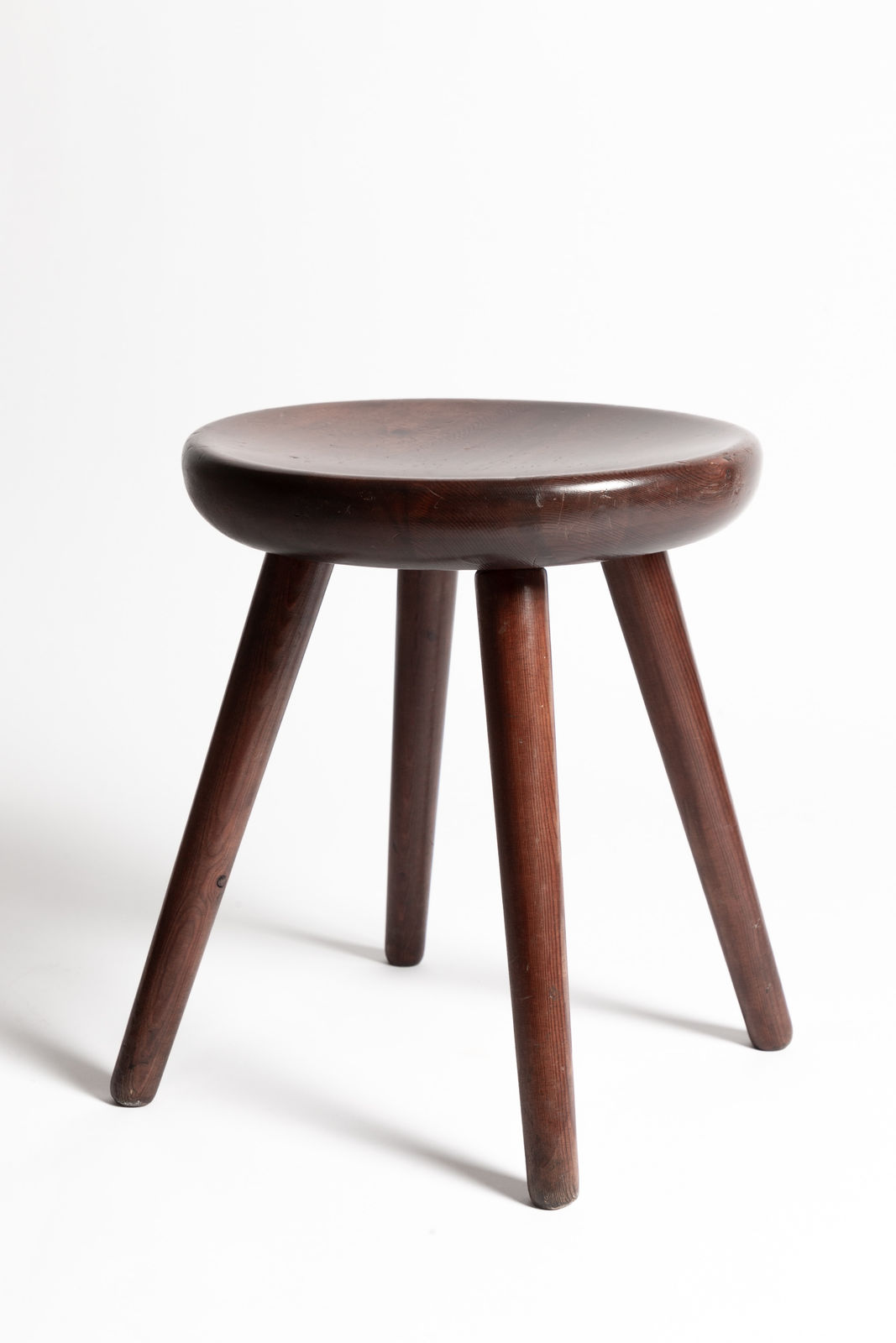 Charlotte Perriand, Pair of Four Legged Stools atrrib. to Charlotte Perriand for Les Arcs