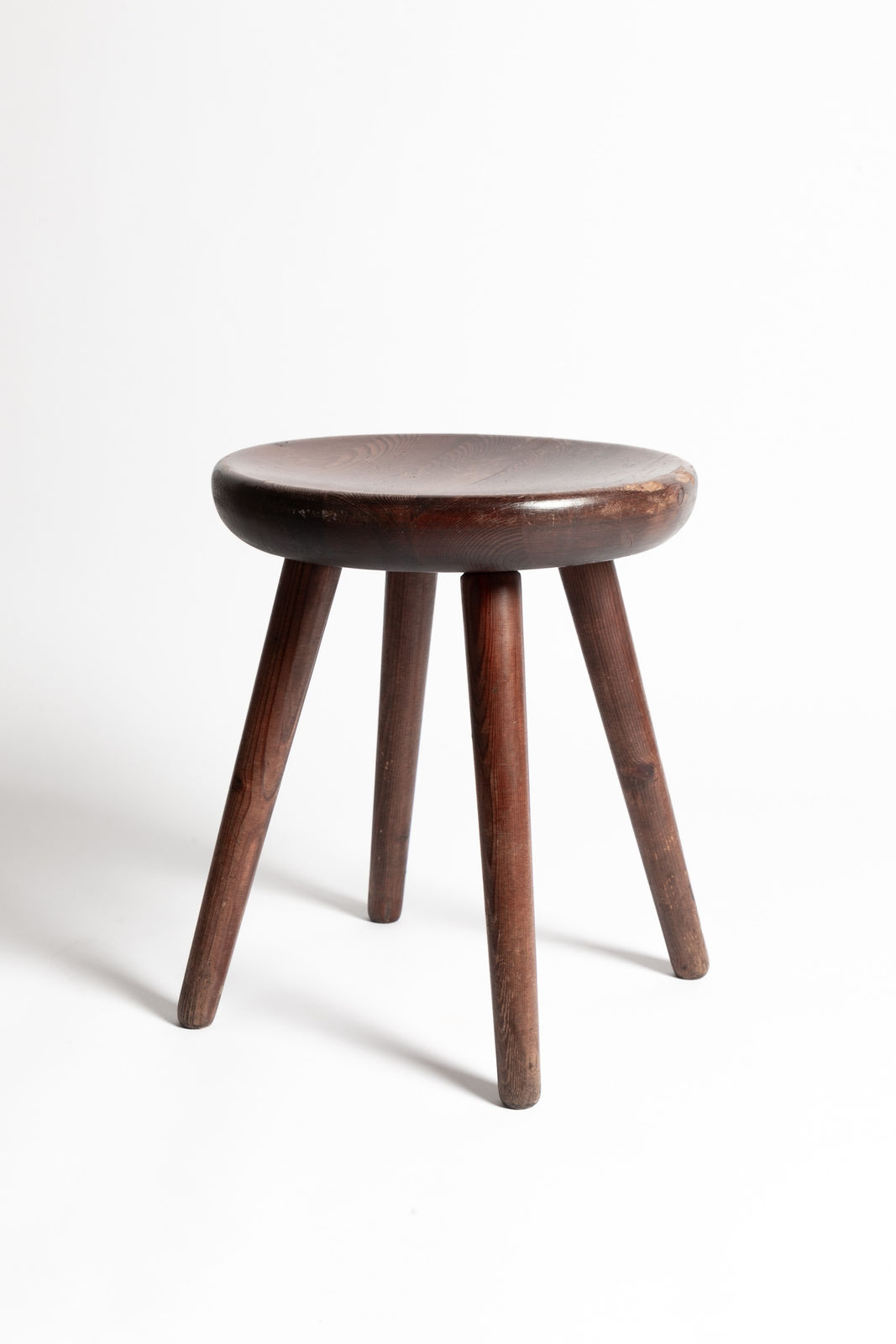 Charlotte Perriand, Pair of Four Legged Stools atrrib. to Charlotte Perriand for Les Arcs