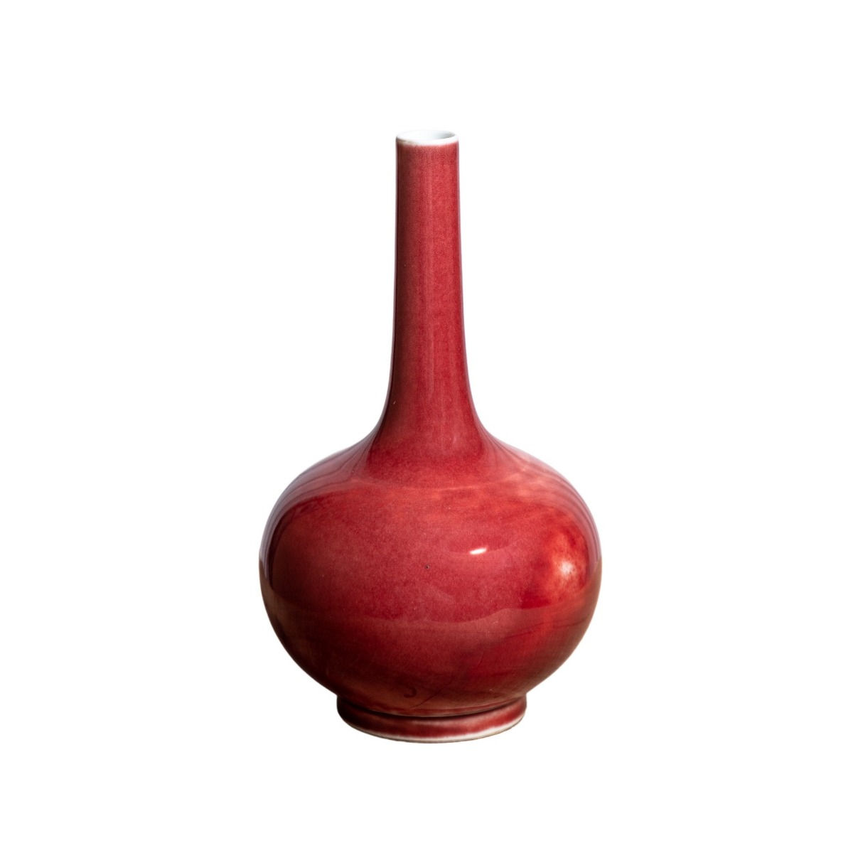 19th Century Chinese Porcelain Sang de Bouef Glazed Bottle Vase