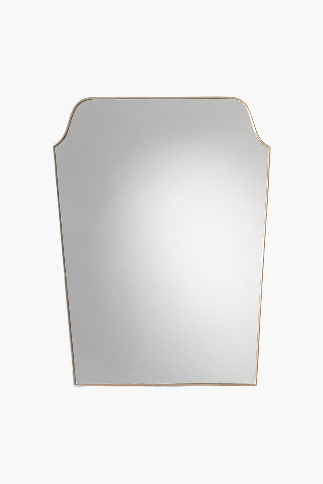 1950s Italian Brass Framed Mirror