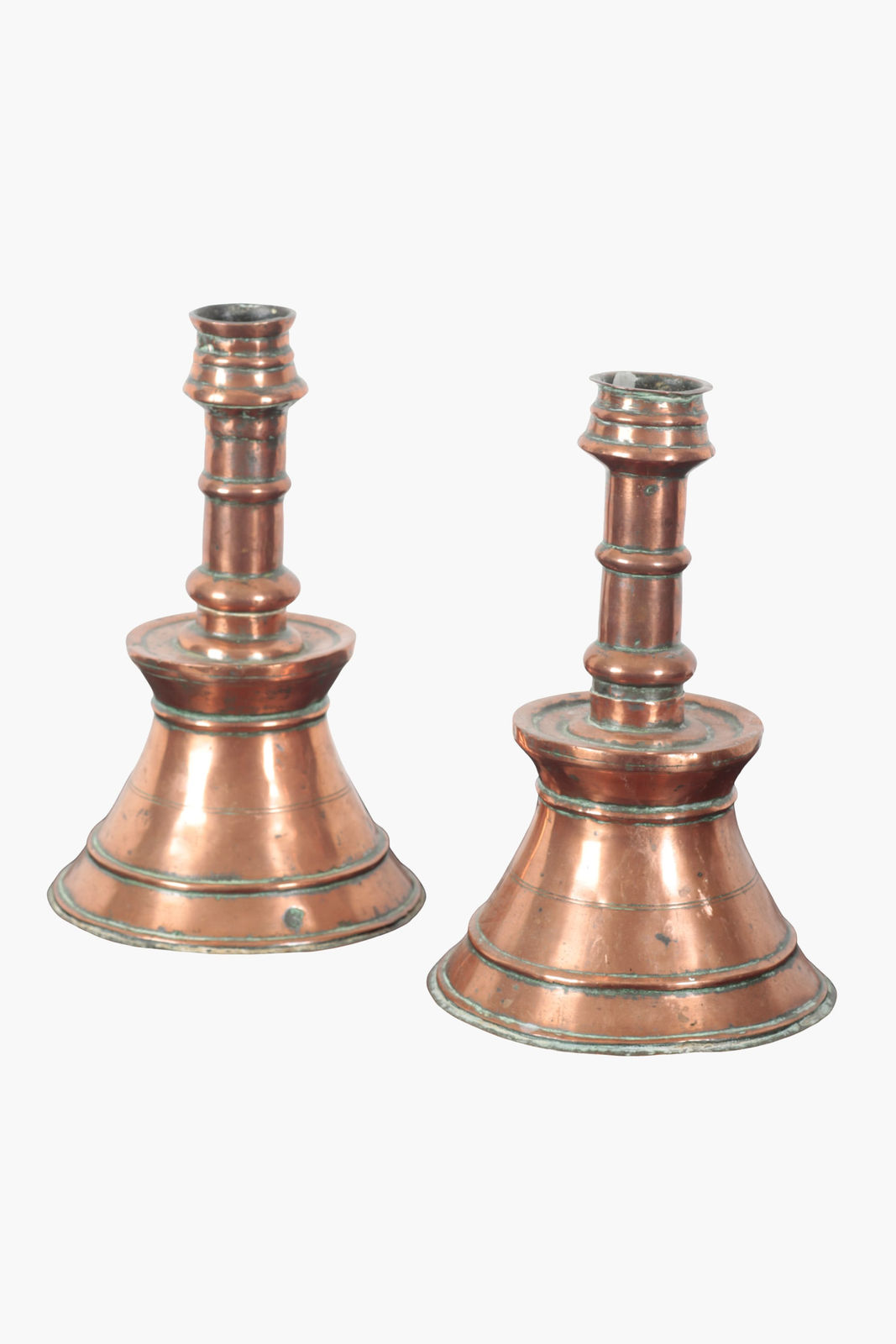Pair of 19th Century Ottoman Copper Candlesticks