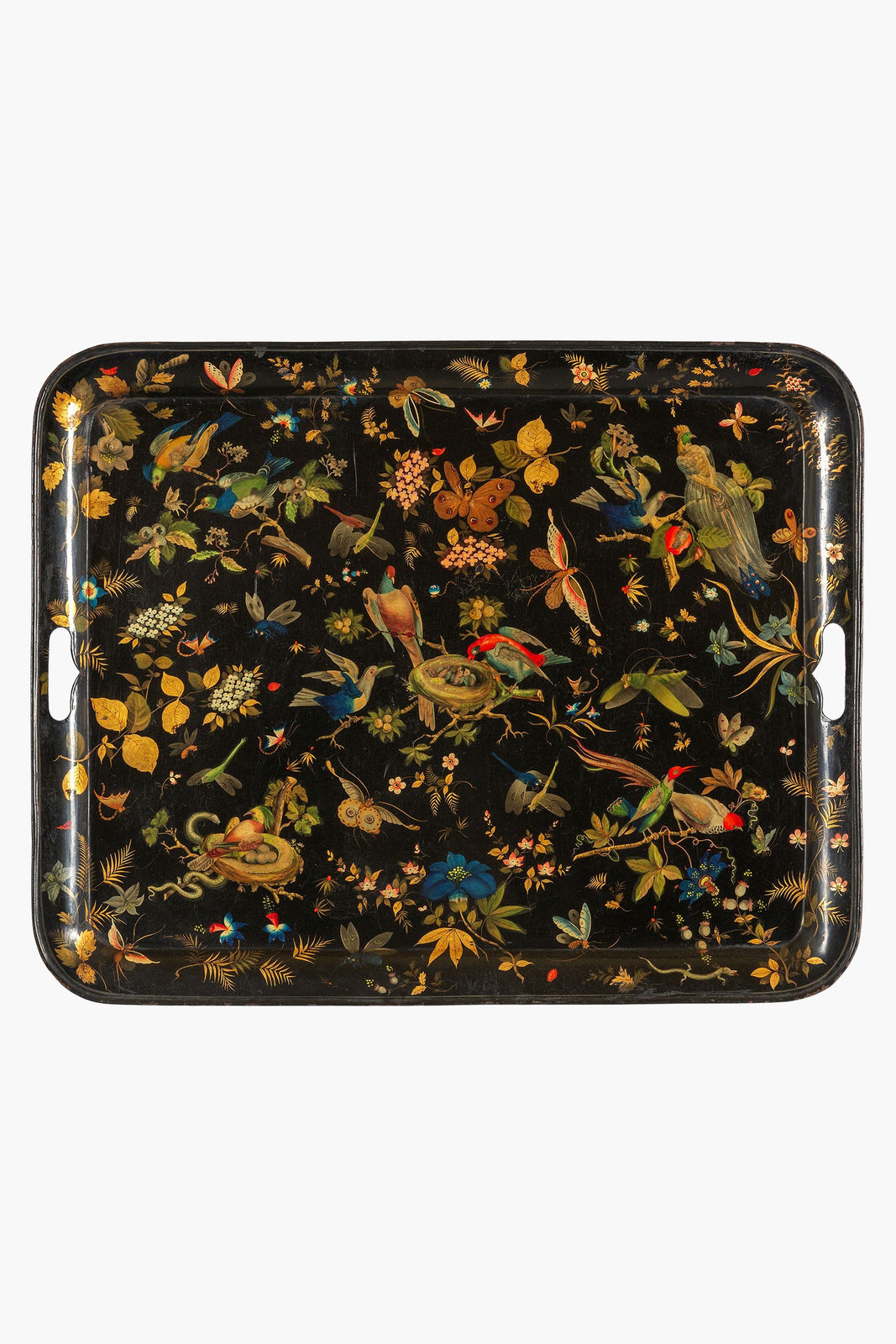 Large 19th Century Italian Toleware Tray, Circa 1860