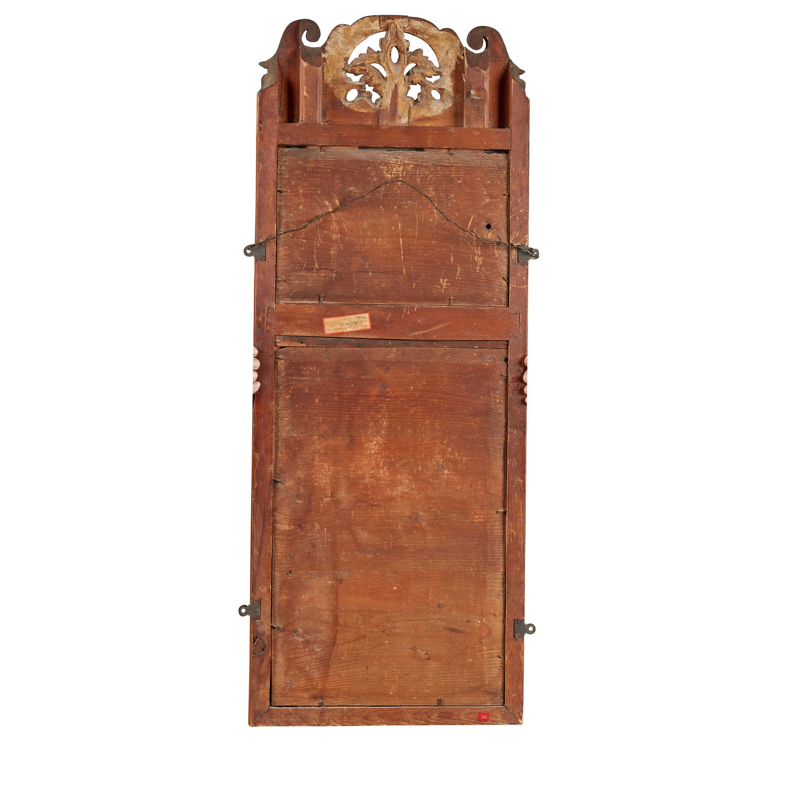 George I Walnut & Parcel-Gilt Mirror, Early 18th Century