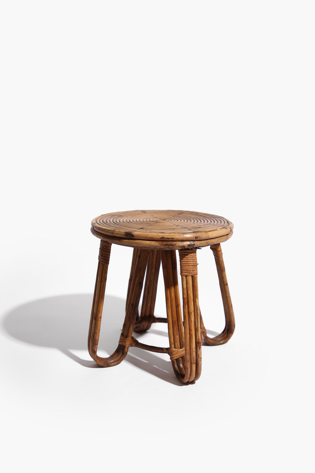 1930s French Cane Low Table