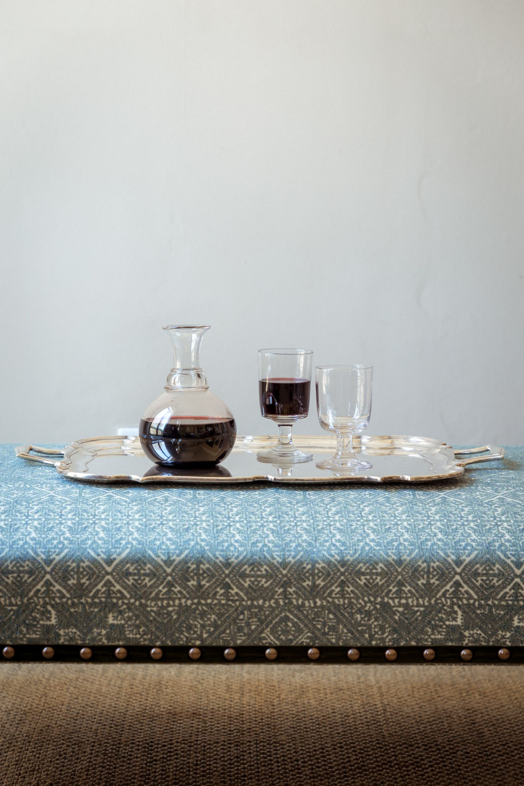 Antique Silver-Plated Serving Tray by Mappin & Webb.