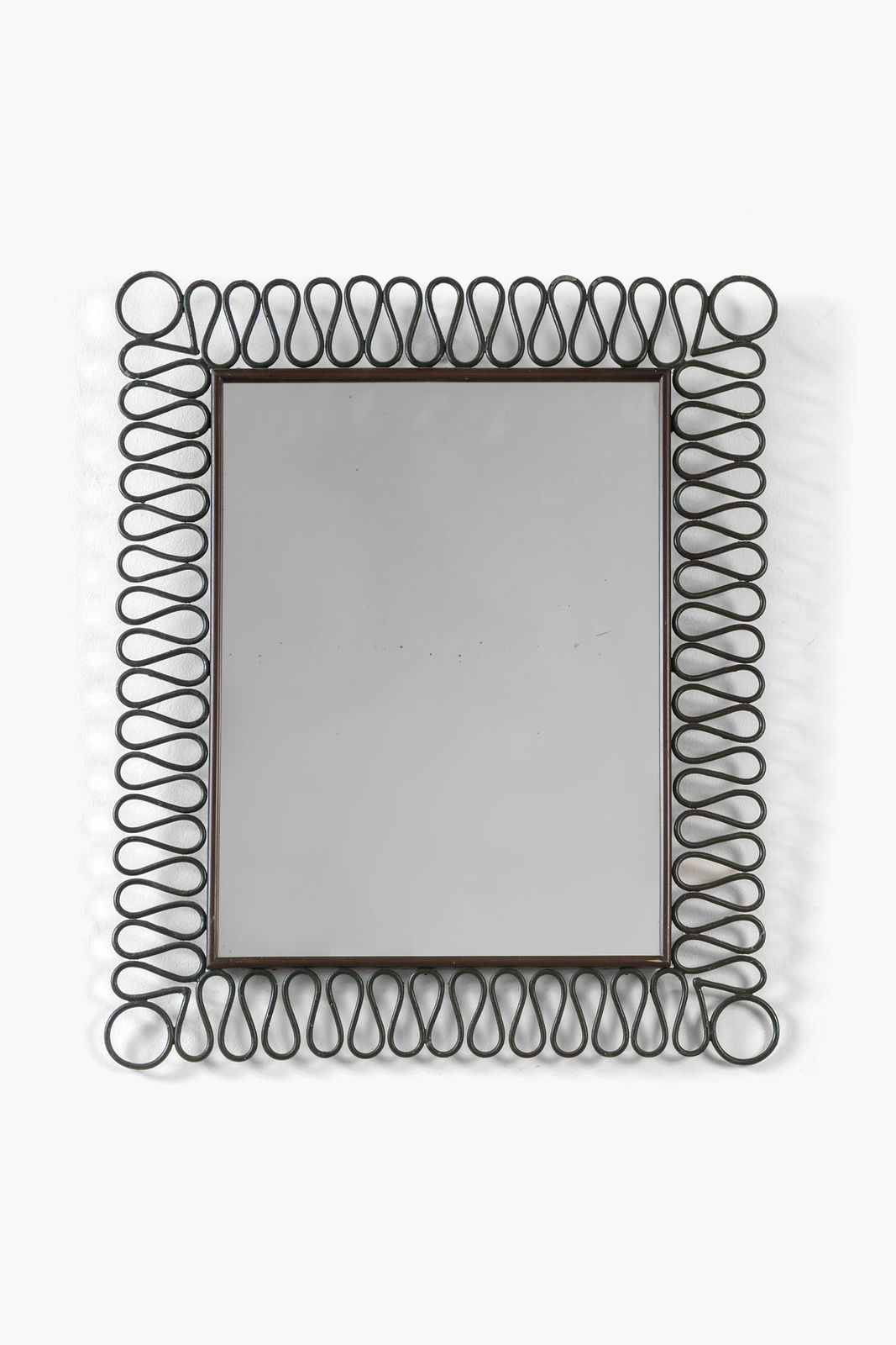1940s Italian Wrought Iron Mirror