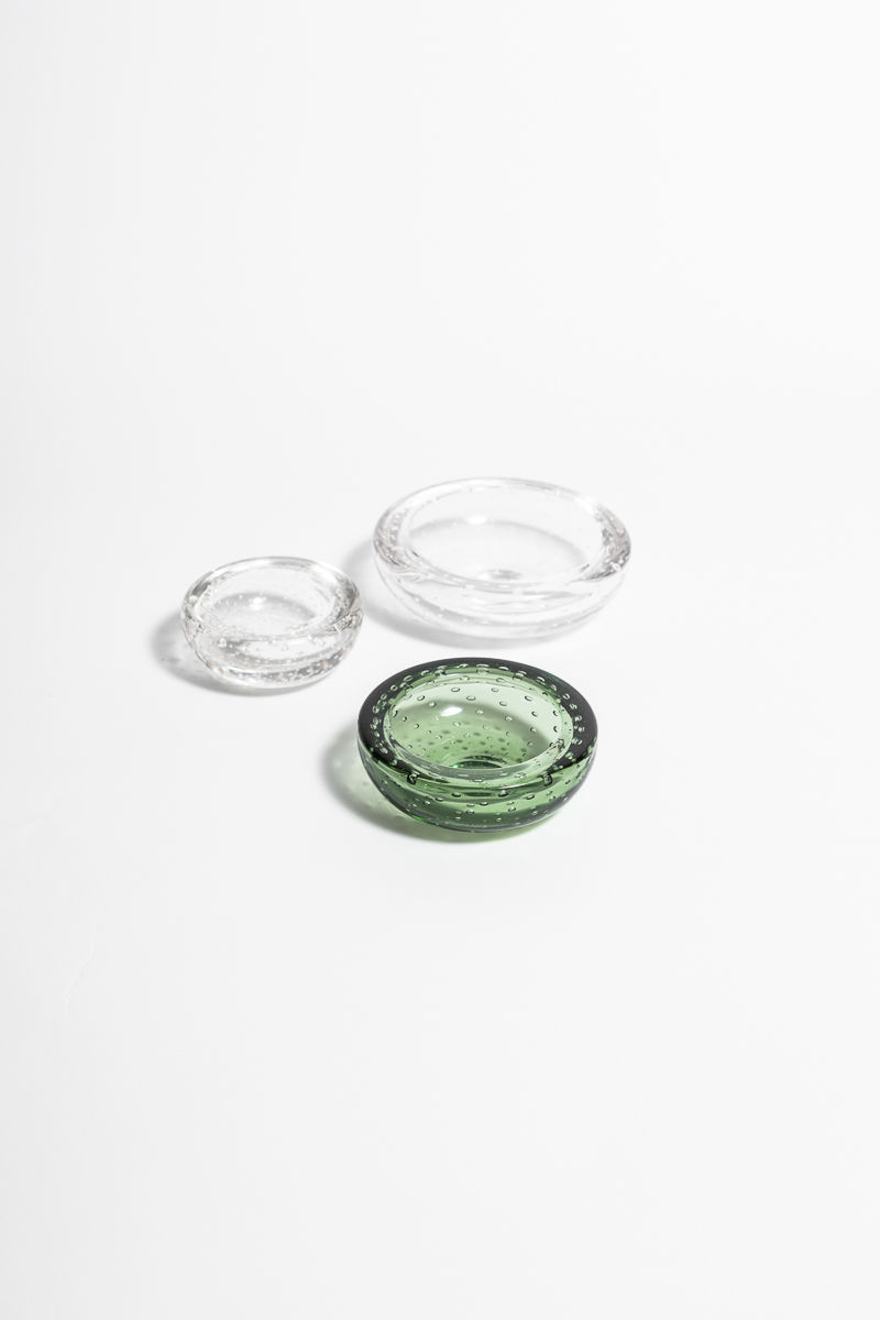 A Collection of Whitefriars Bubble Glass Bowls