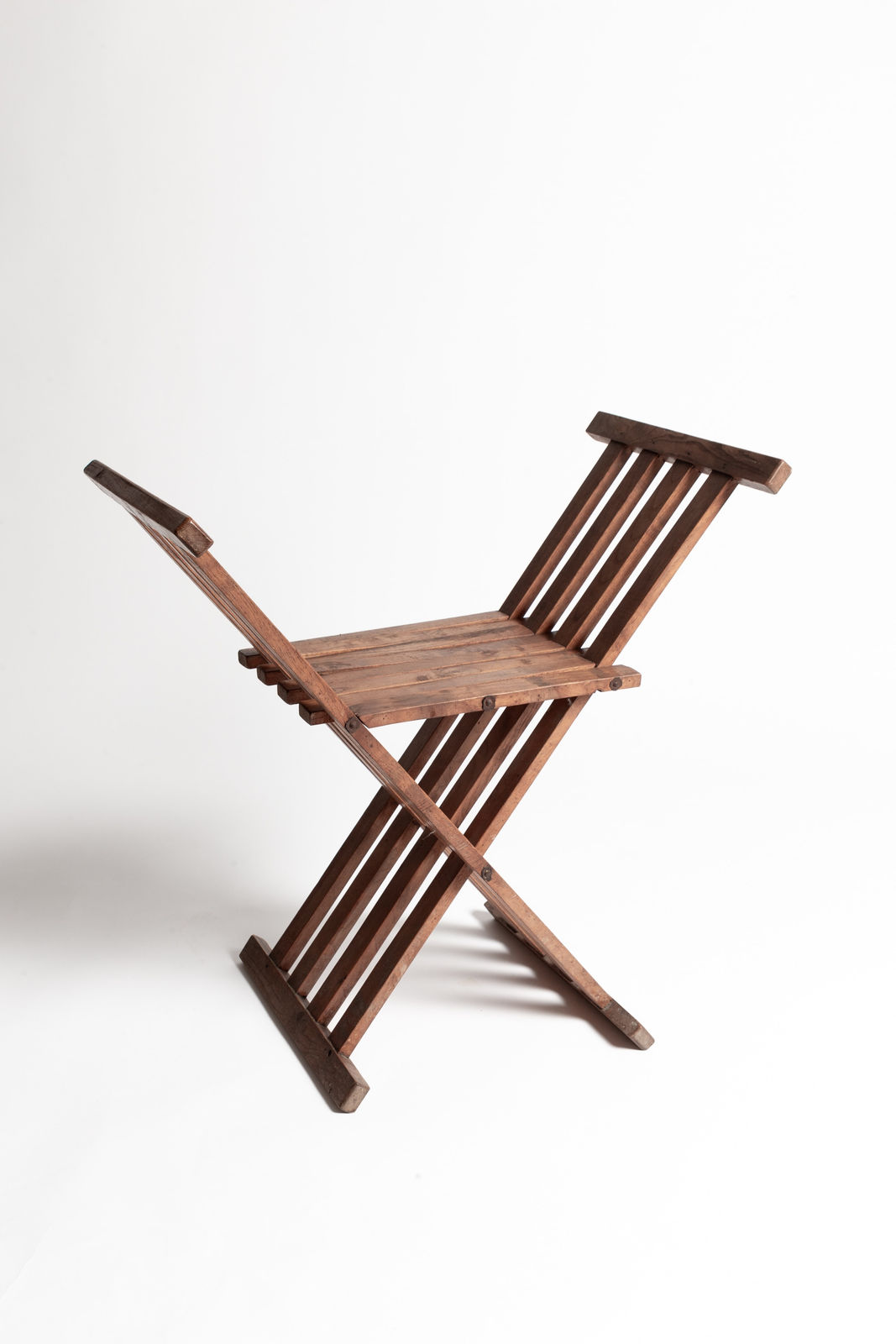 Liberty & co., Pair of Arts & Crafts X-Frame Stools attrib. Liberty & co.