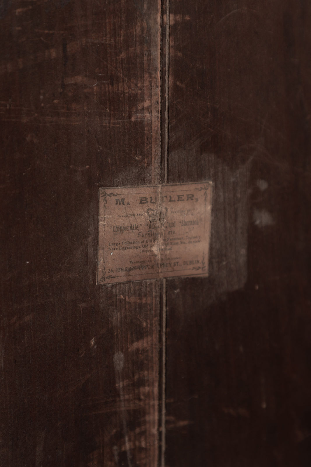 Irish George III Waterford Mirror With Blue & Clear Glass Studs