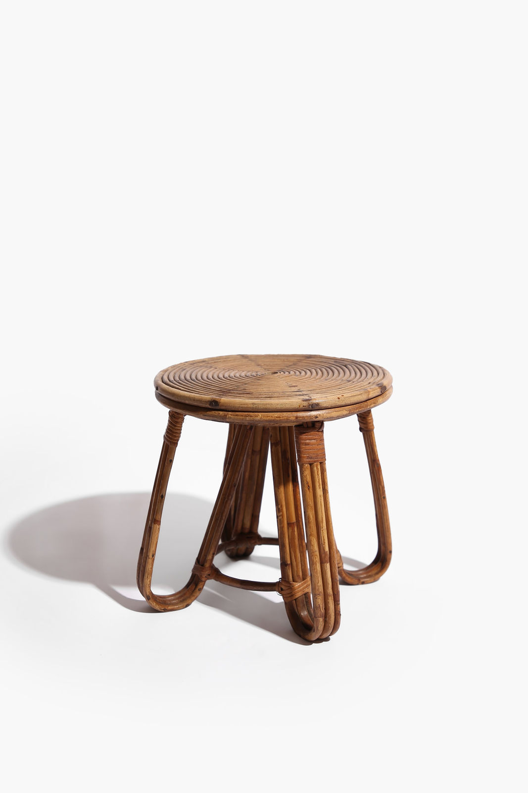 1930s French Cane Low Table