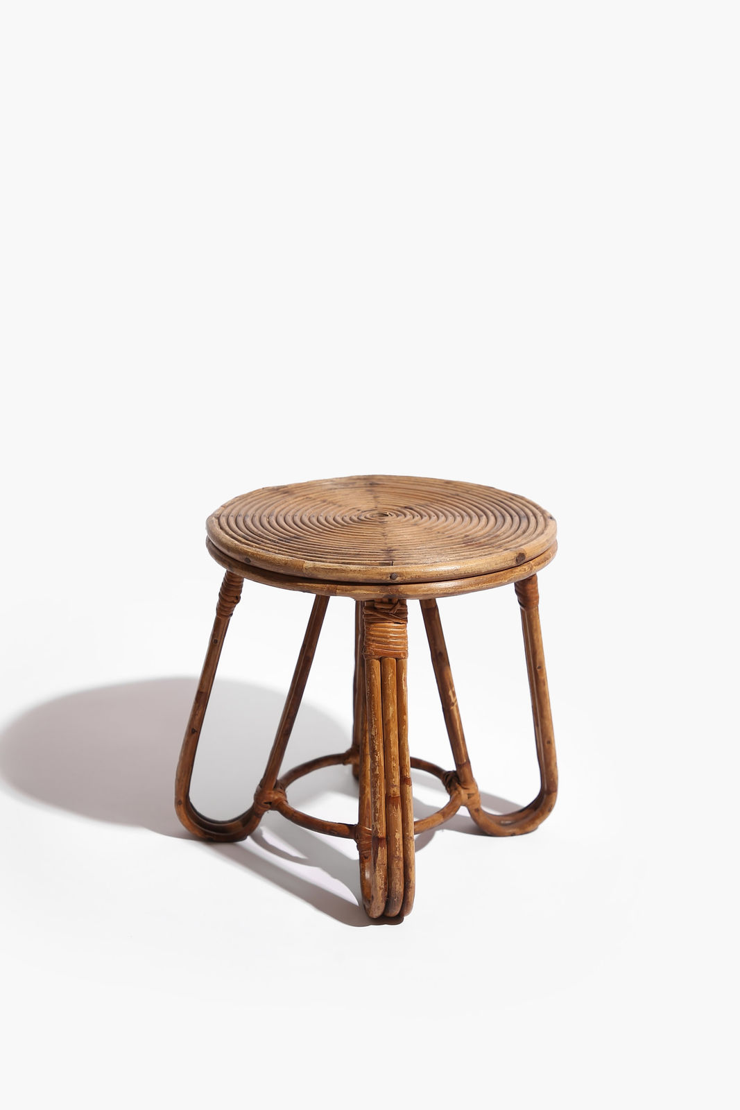 1930s French Cane Low Table
