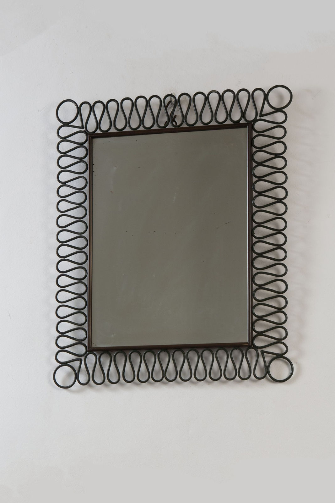 1940s Italian Wrought Iron Mirror