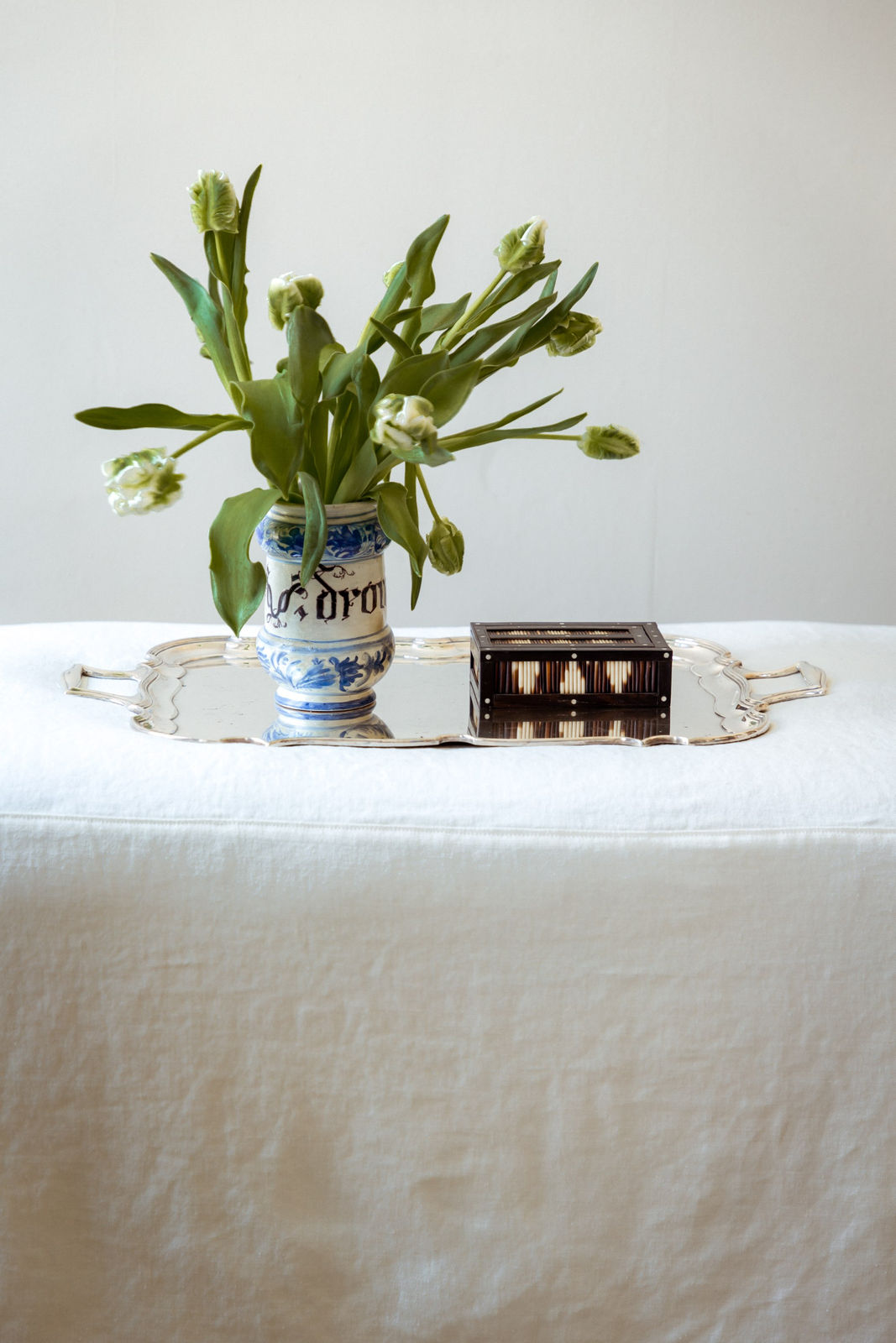 Antique Silver-Plated Serving Tray by Mappin & Webb.