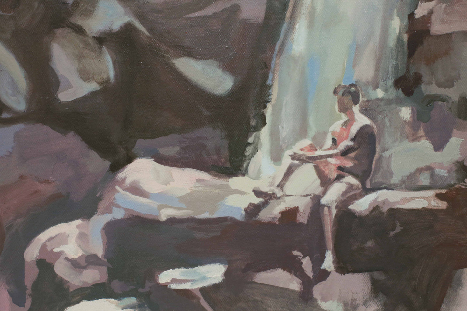 Hilmi Johandi, Landscapes and Paradise VI (View of a garden with a cascading waterfall), 2020