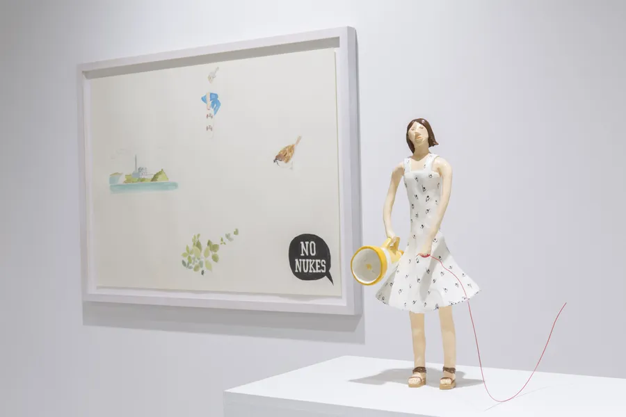 Akira The Hustler, Red String ”Girl who is holding a megaphone”, 2012