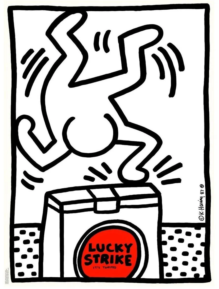 Keith Haring, Lucky strike , 1987