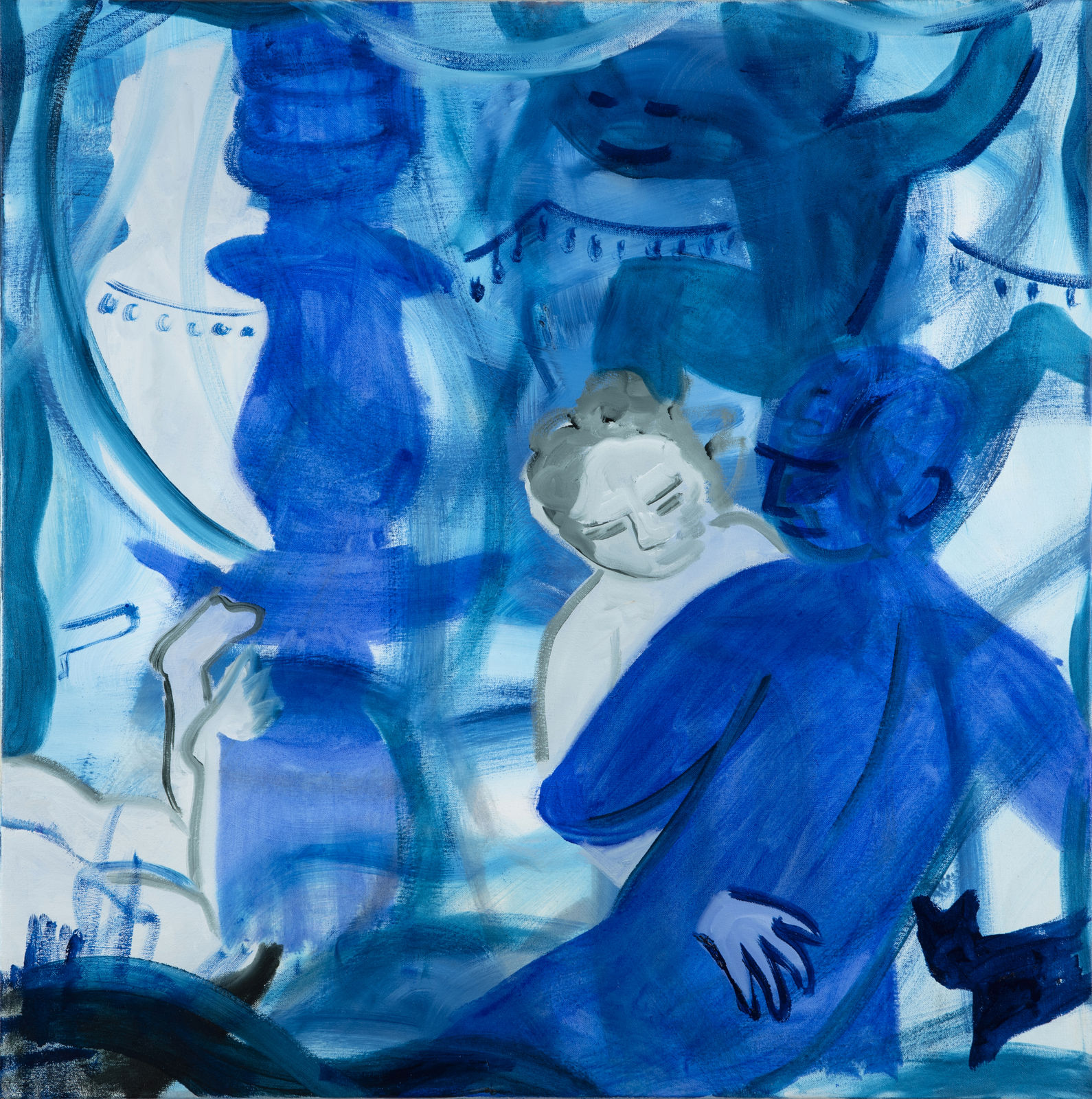 Sara Benninga, blue column, 2025