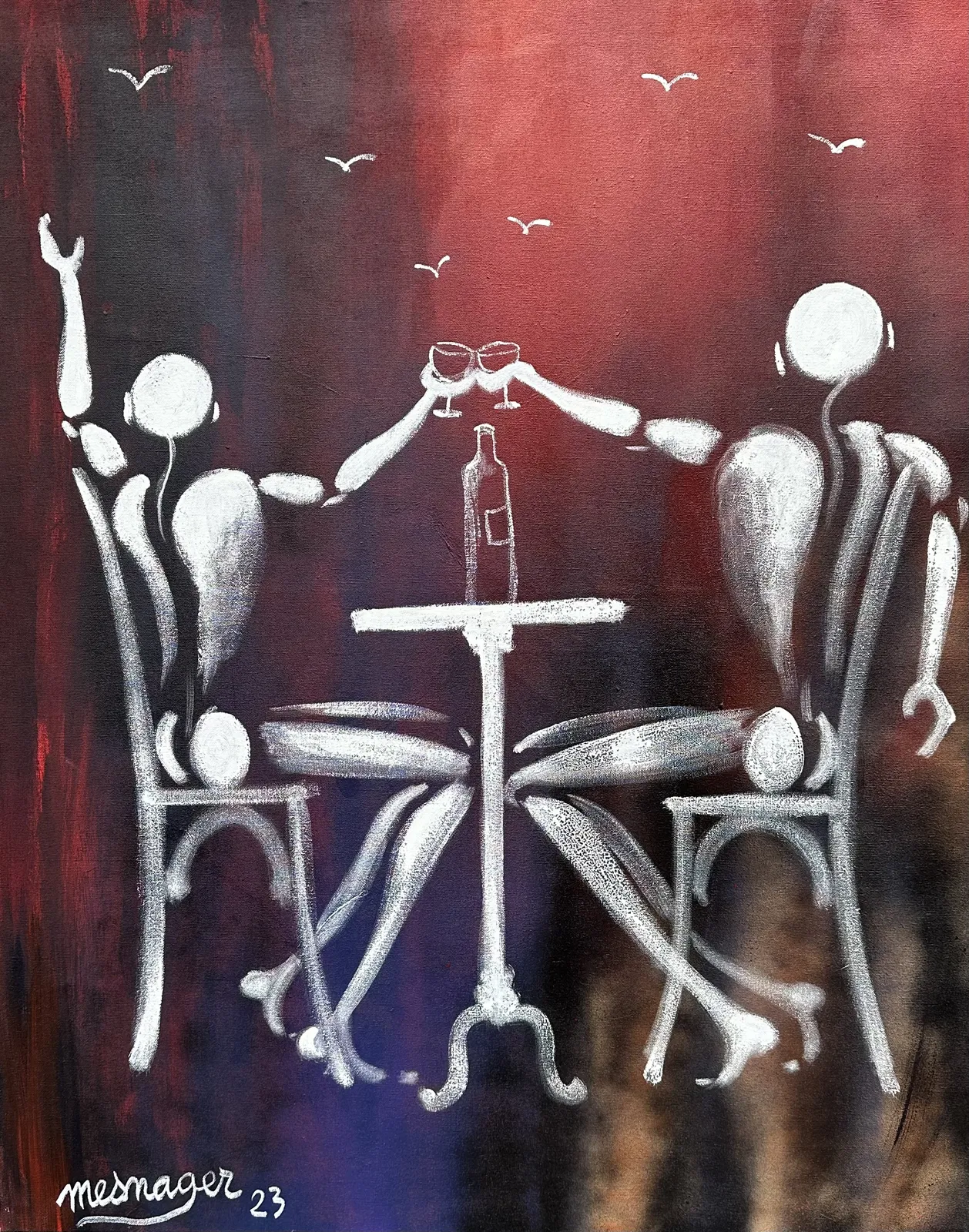 Jérôme Mesnager, les buveurs (153 de 2023), 2023