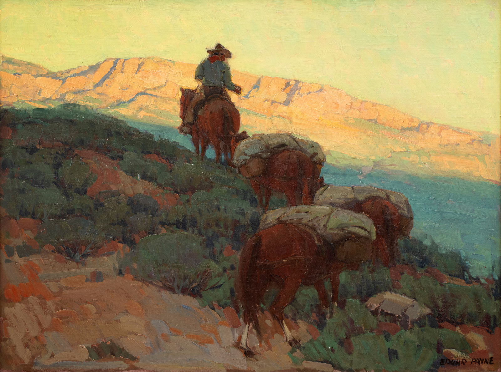 Edgar Payne, The Packer (Monument Valley)