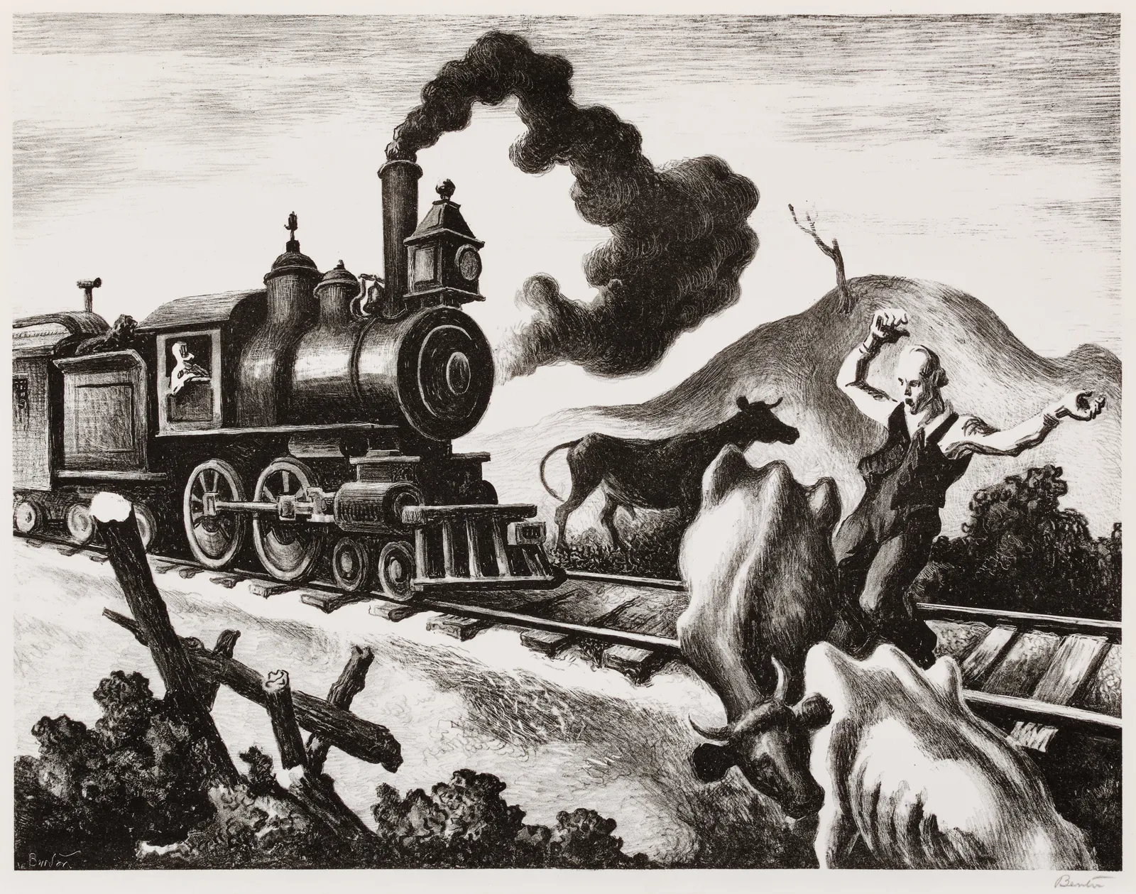 Thomas Hart Benton, Slow Train Through Arkansas, d. 1941