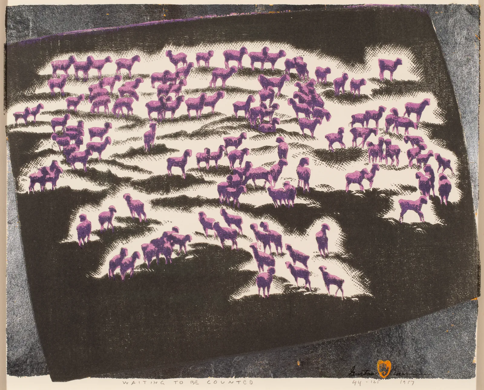 Gustave Baumann, Waiting to be Counted, d. 1957