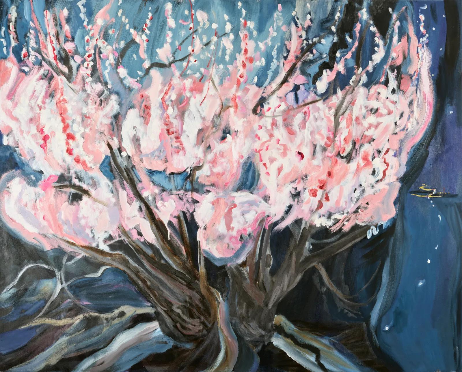 Page Allen, Night Valley, Tree in Bloom, d. 2013