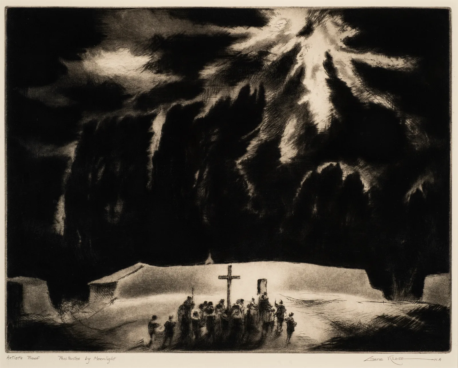 Gene Kloss, Penitentes by Moonlight, d. 1967