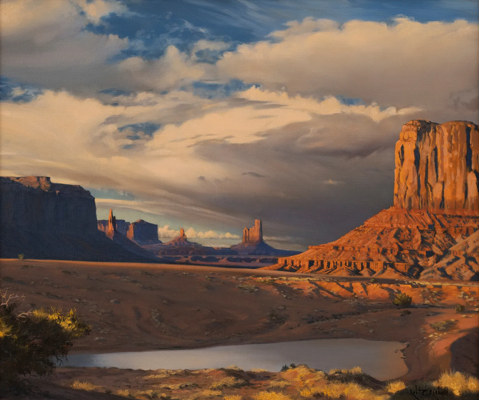 Robert C(lifford) Rishell, Monument Valley, c. 1950