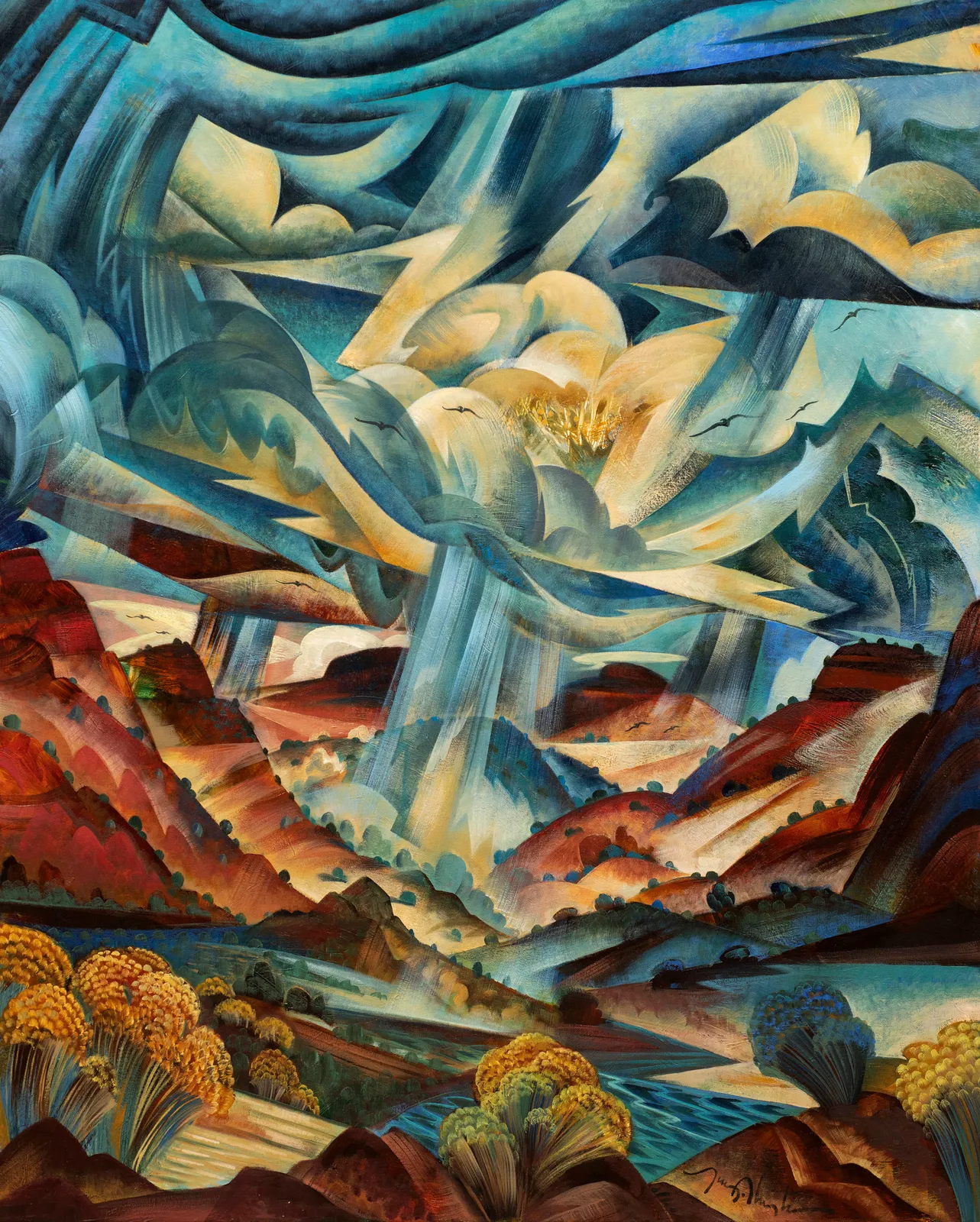 Tony Abeyta, A Dark and Ominous Storm, d. 2024