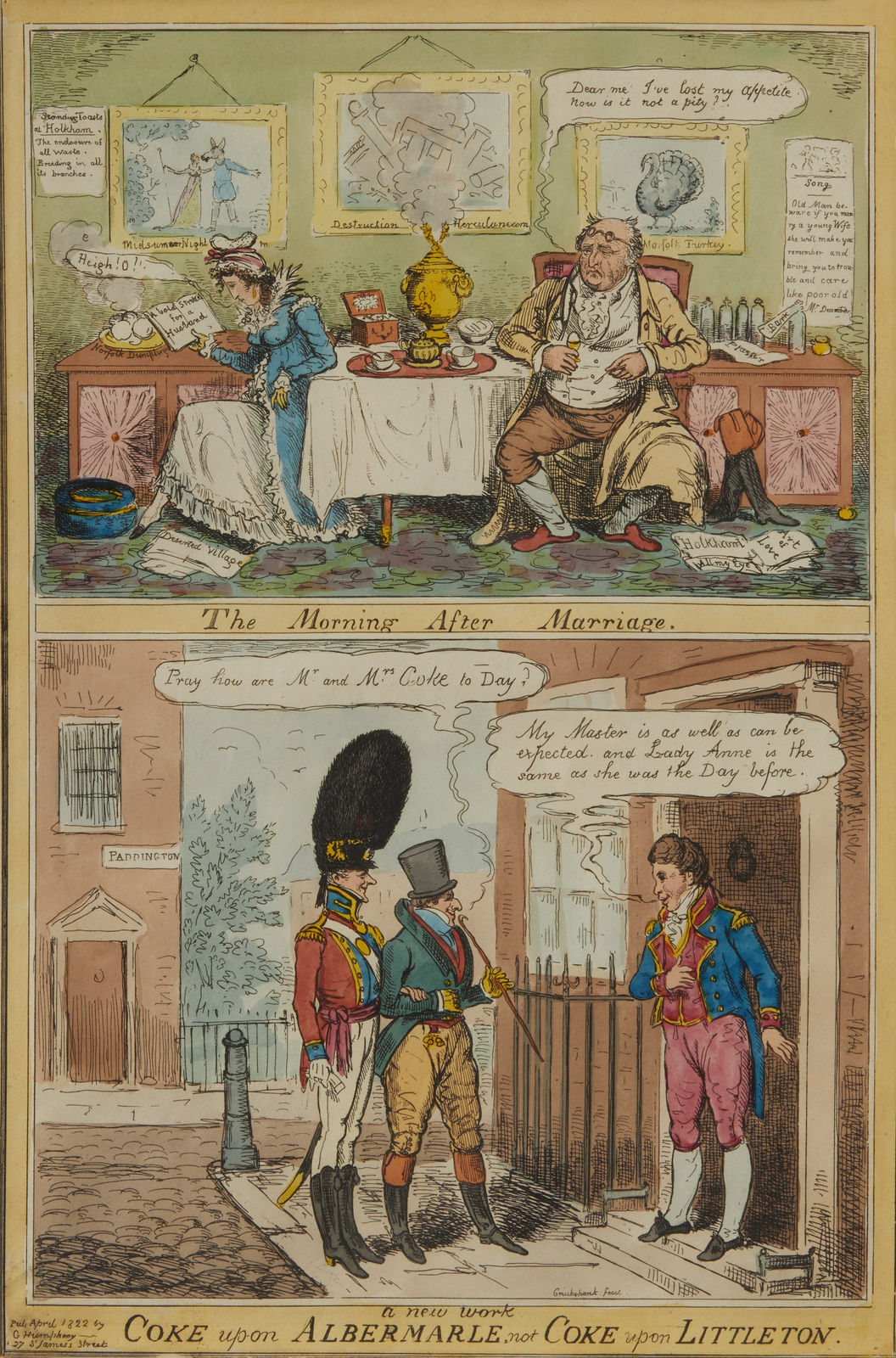 George Cruikshank, The Morning After Marriage