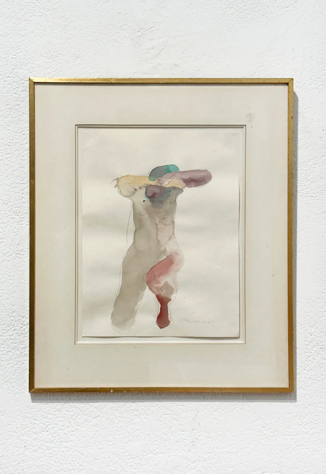 Nathan Oliveira, Kneeling Nude, 1961