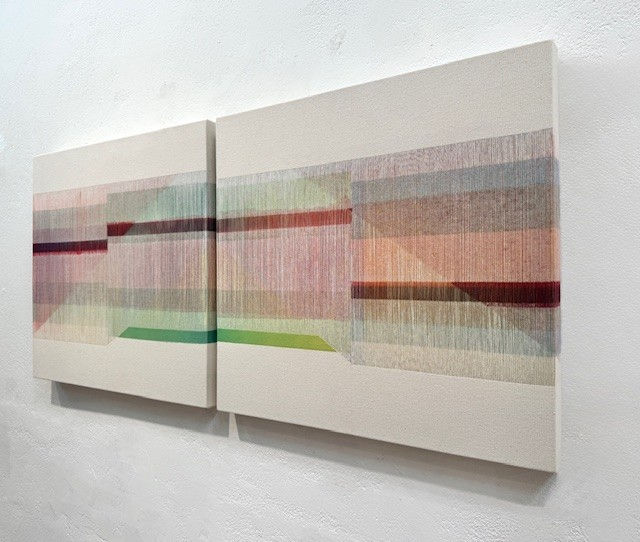 Myles Bennett, Cut Waves (diptych), 2024