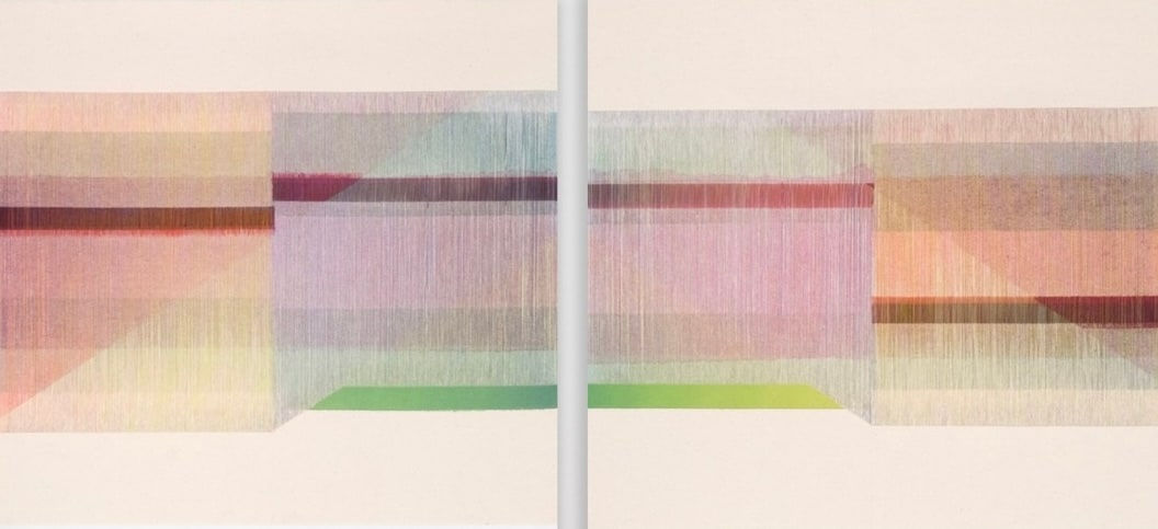 Myles Bennett, Cut Waves (diptych), 2024