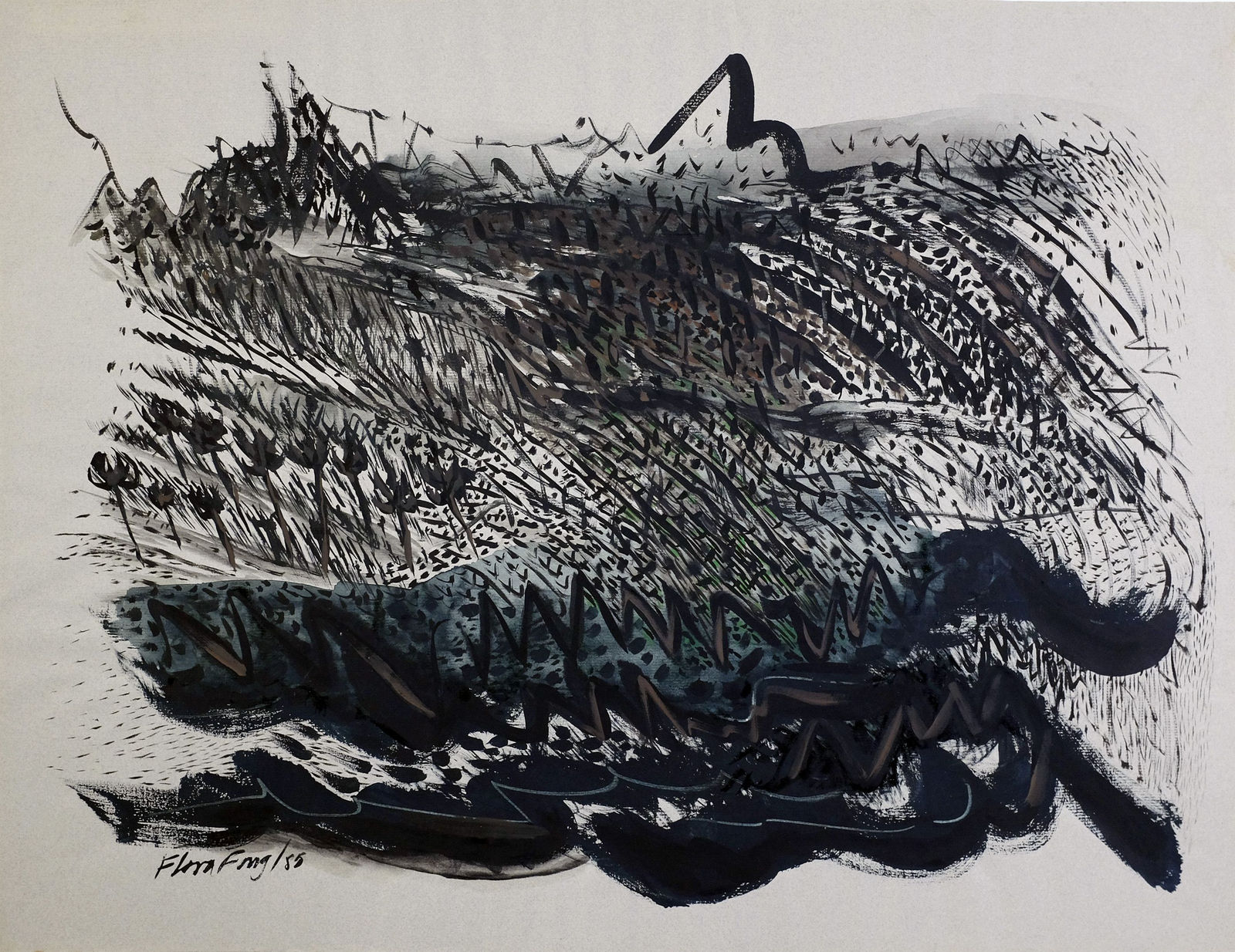 Flora Fong, Aerial View, 1985