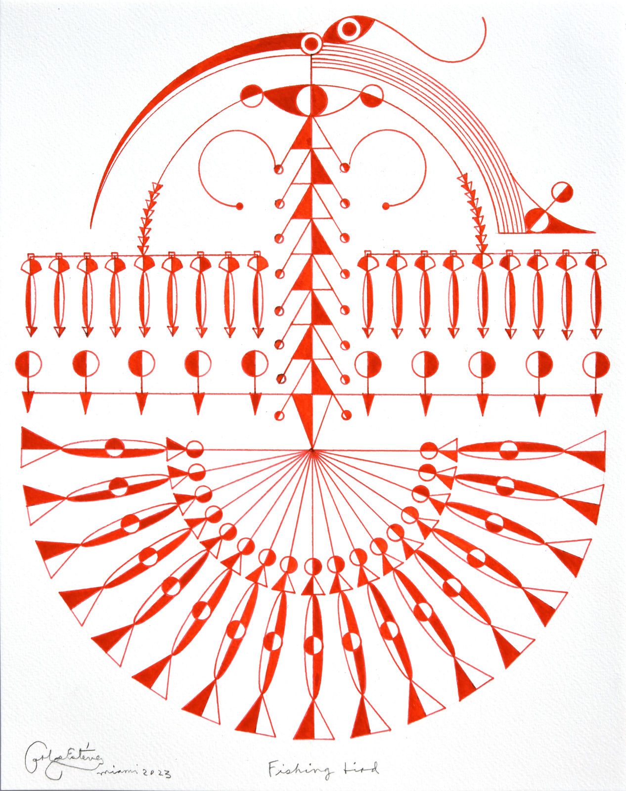 Carlos Estevez, Fishing Bird, 2023