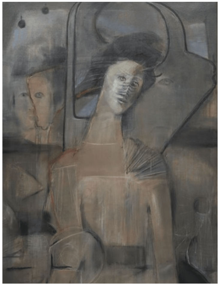 Agustin Fernandez, La Familia Triptych, 1953-2001