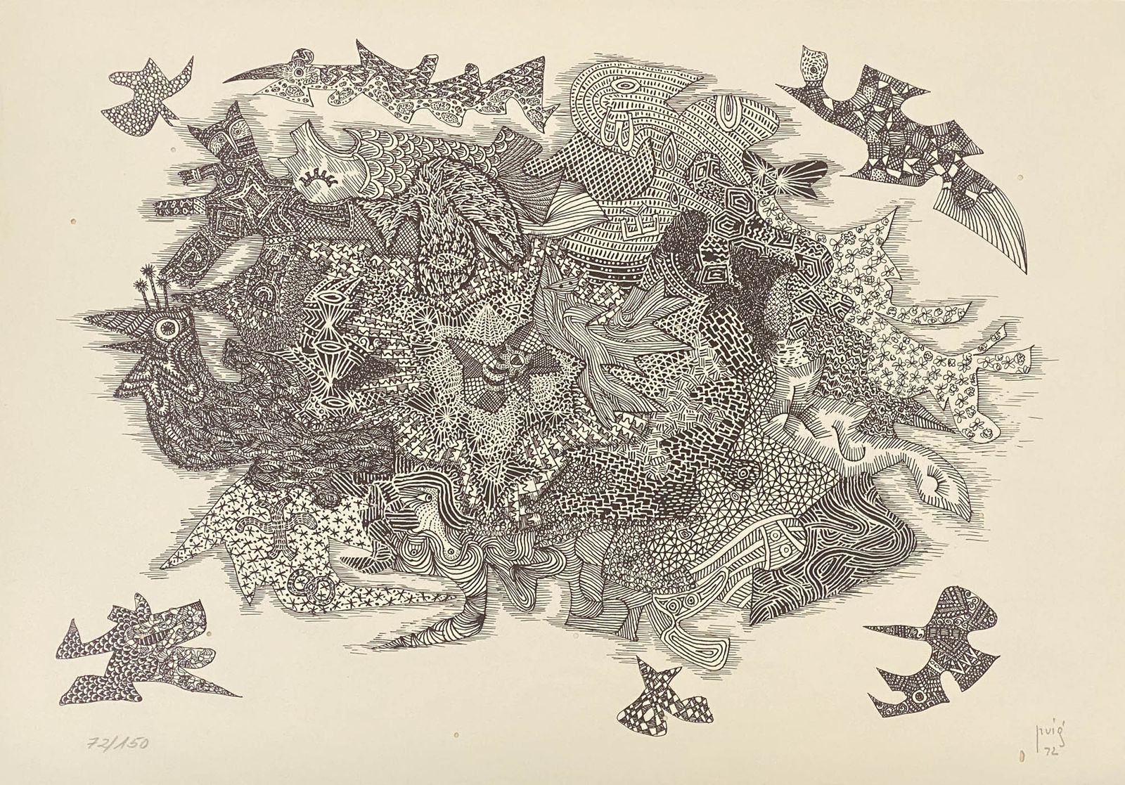 Ernesto Gonzalez Puig, Untitled, from Seis Pintores Cubanos, 1972