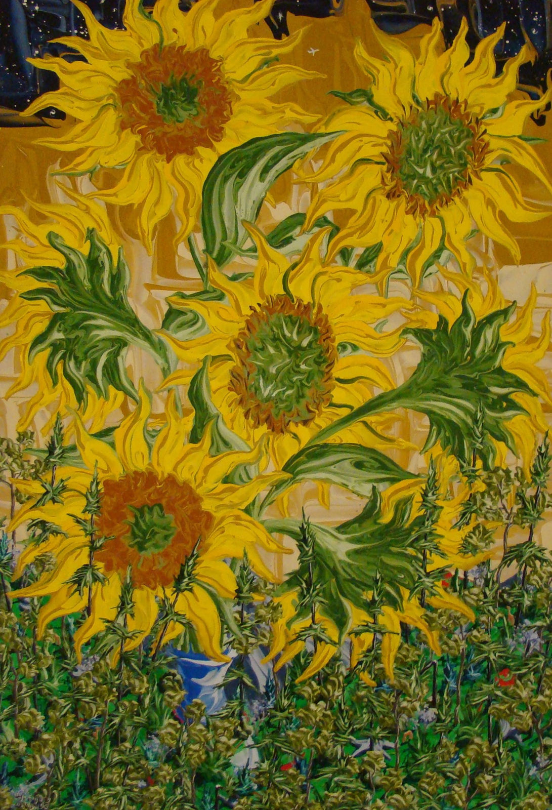 Gregory Horndeski, Sunflowers, 1996
