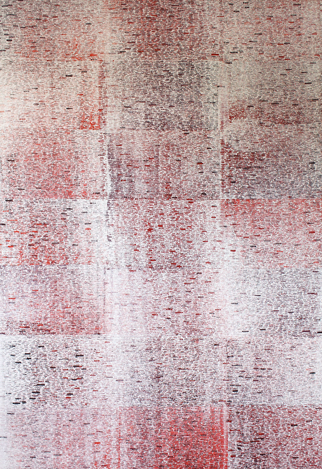 Ruben Millares, Paint by Number #6 (Red and Black), 2017