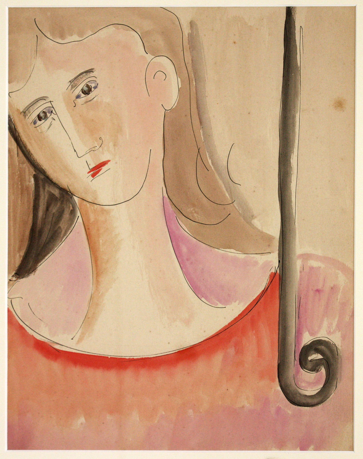 Mariano Rodriguez, Mujer con Paraguas, 1941