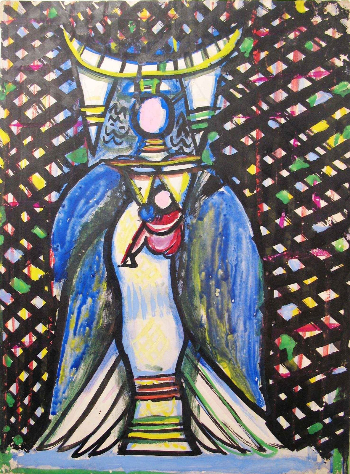 Roberto Diago, Untitled (double sided), The ink work is from the 1940's