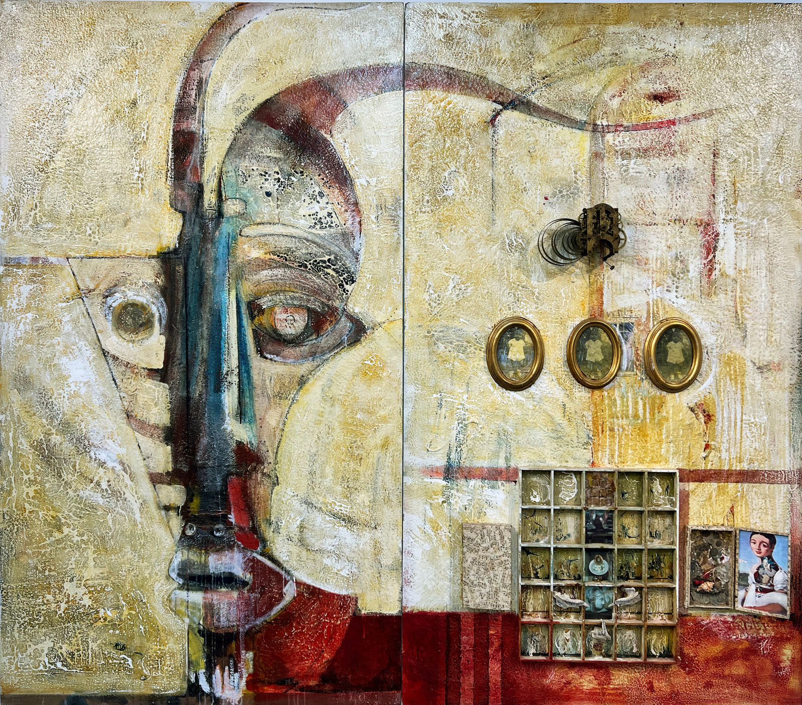 David Boxer, Havana Postcript (From Passage Installation) (Dyptich), 1997-02