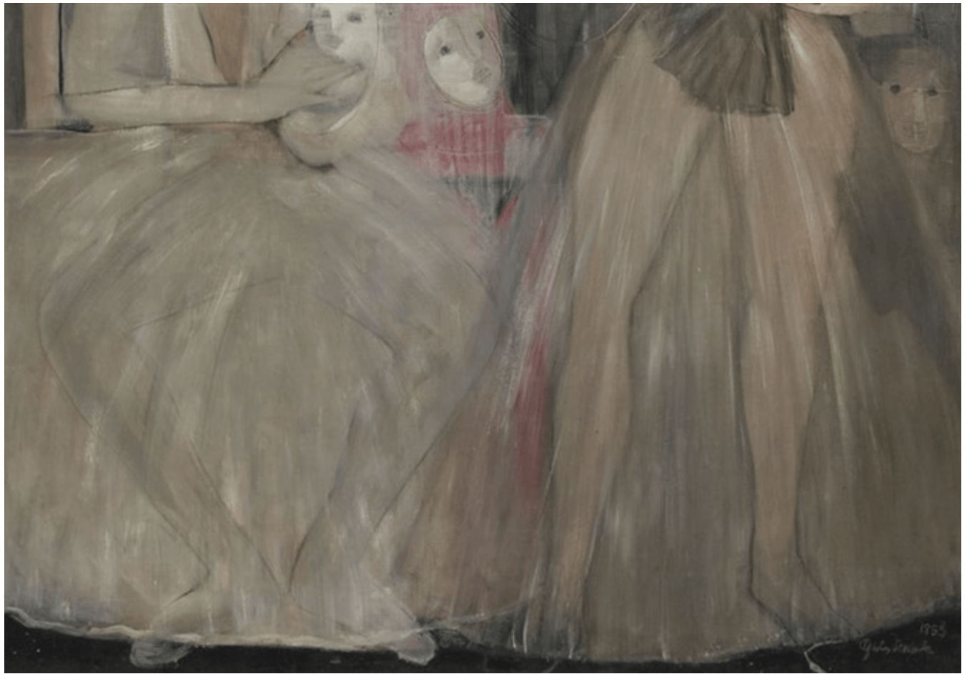 Agustin Fernandez, La Familia Triptych, 1953-2001