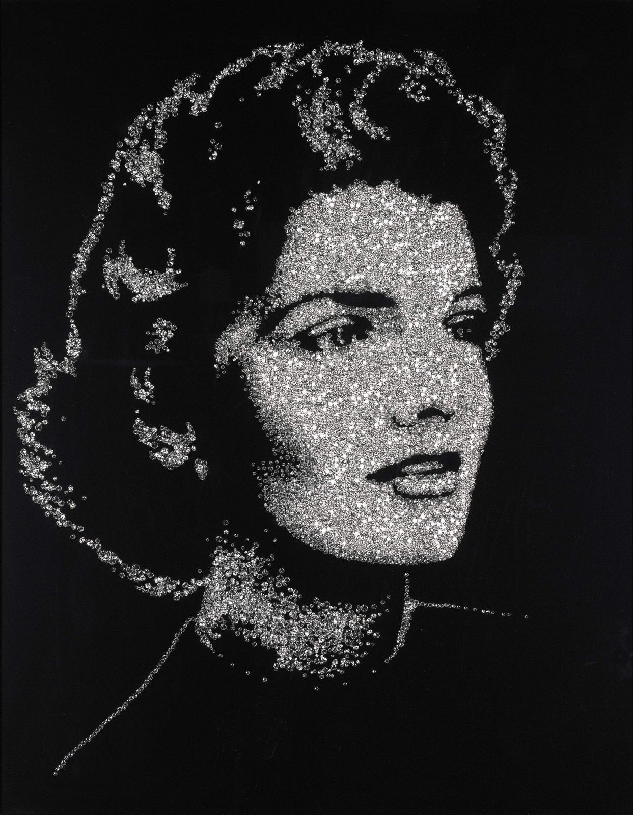Vik Muniz, Jackie (from Pictures of Diamonds), 2005