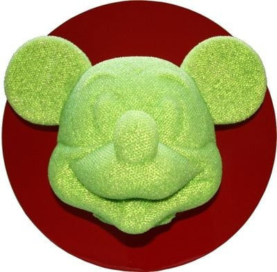 David Mach RA, Mickey Mouse Head (Green), 2014