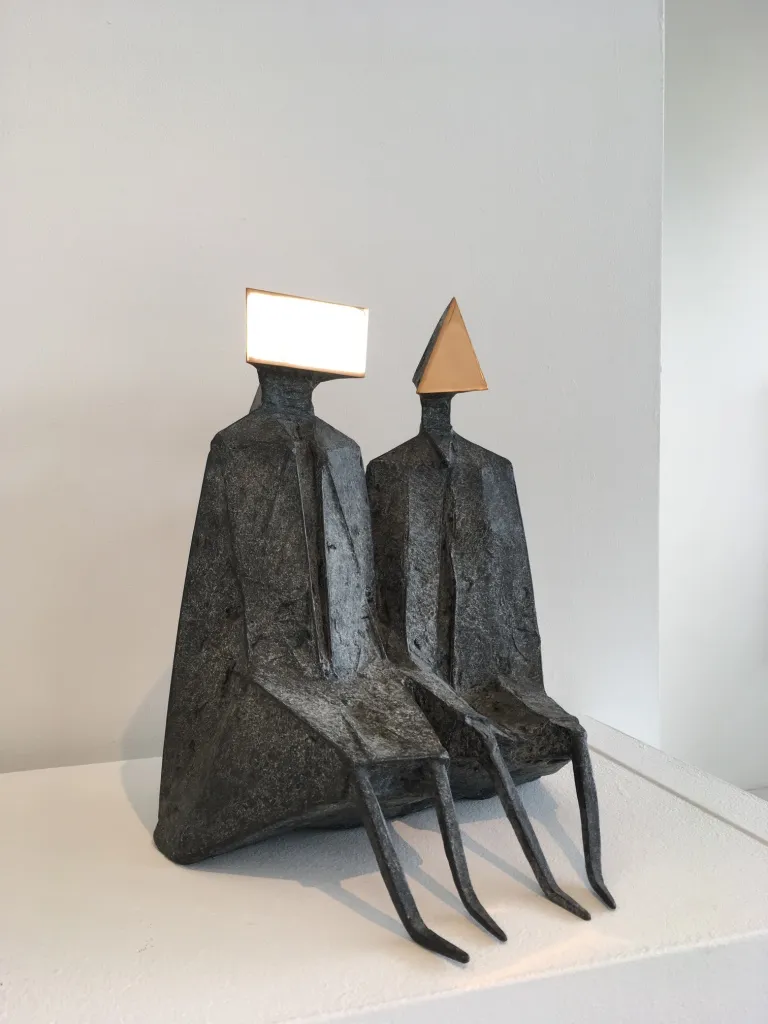 Lynn Chadwick, Sitting Couple (677S), 1973