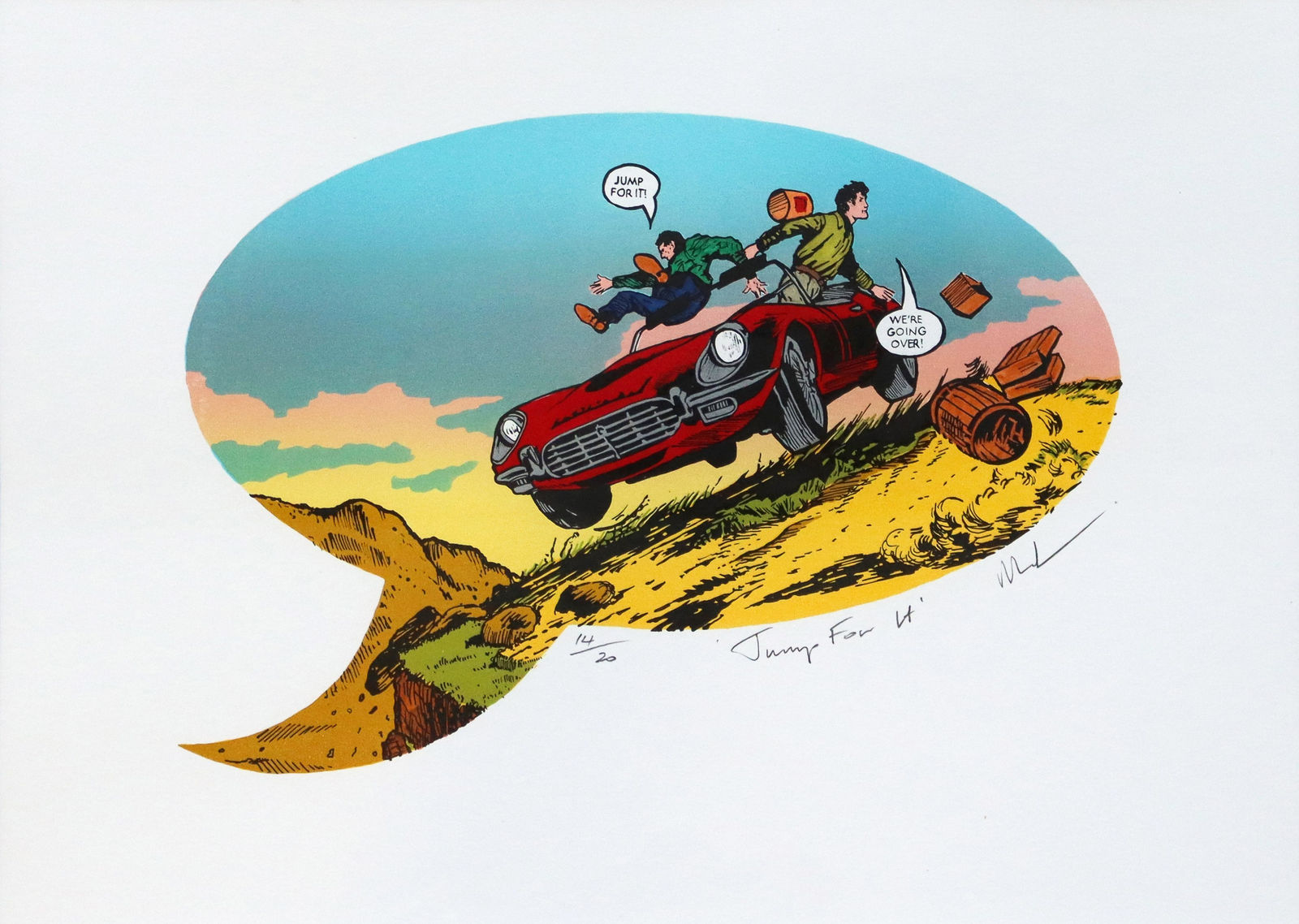 David Mach RA, Jump For It! , 2022