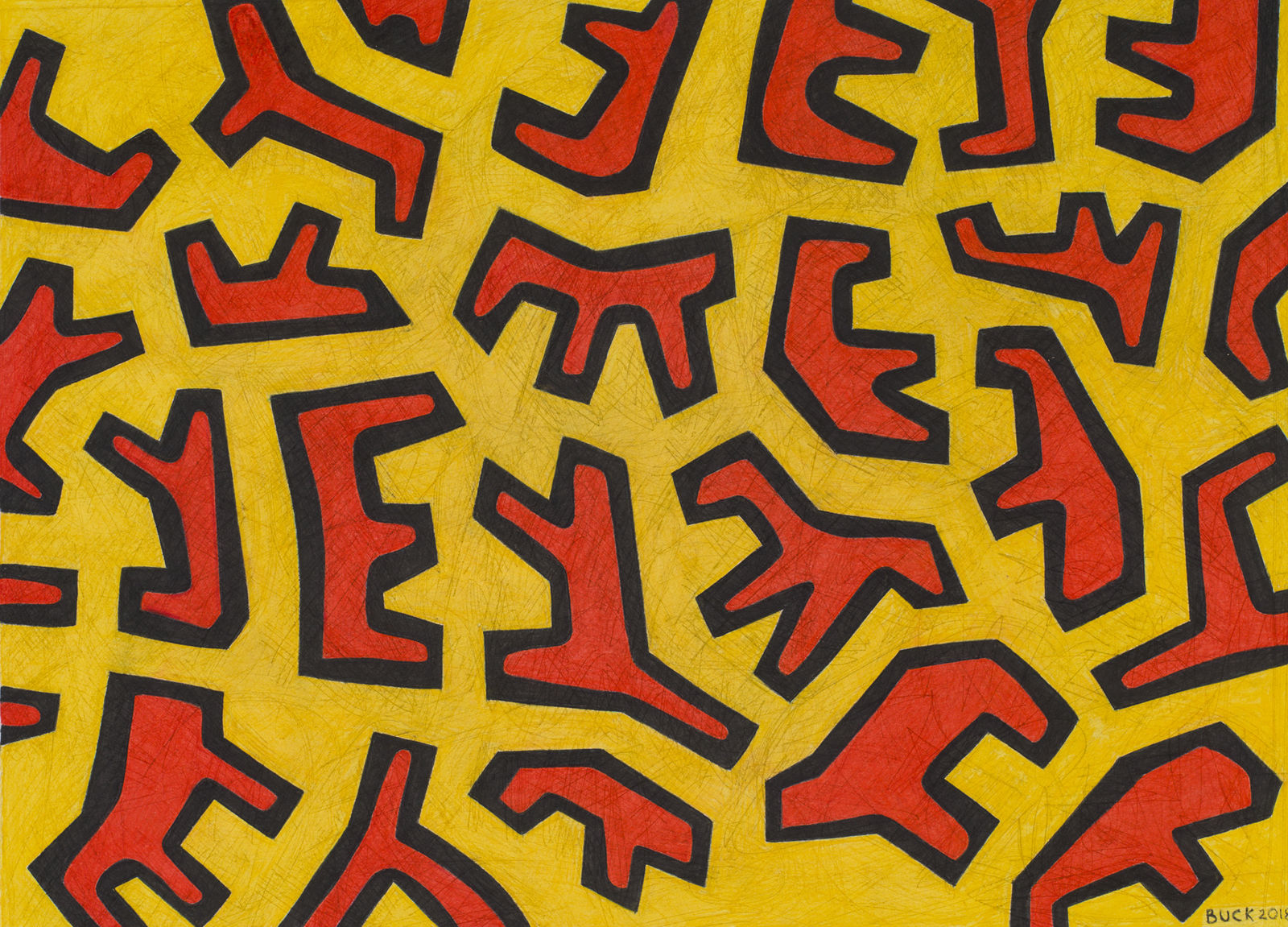 Jon Buck, Matrices: Webs of Diversity (iv), 2018